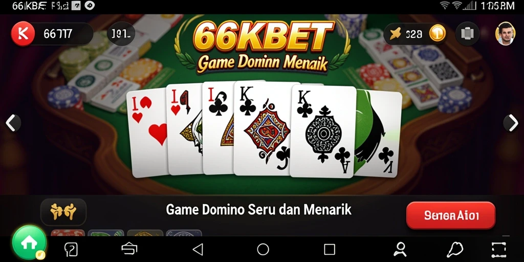 Gameplay seru 66KBET dengan aksi Domino yang mengasyikkan.