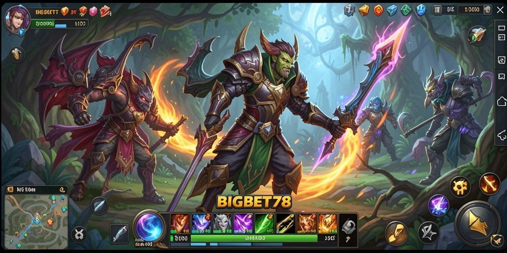 Screenshot gameplay BIGBET78 menampilkan aksi pertempuran seru dan grafis menawan.