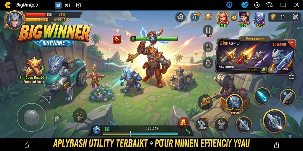 Tampilan antarmuka aplikasi BIGWINNER yang sederhana dan menarik.
