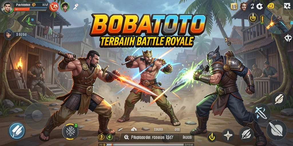 Tangkapan layar utama BOBATOTO menampilkan intensitas pertempuran Battle Royale yang mendebarkan.