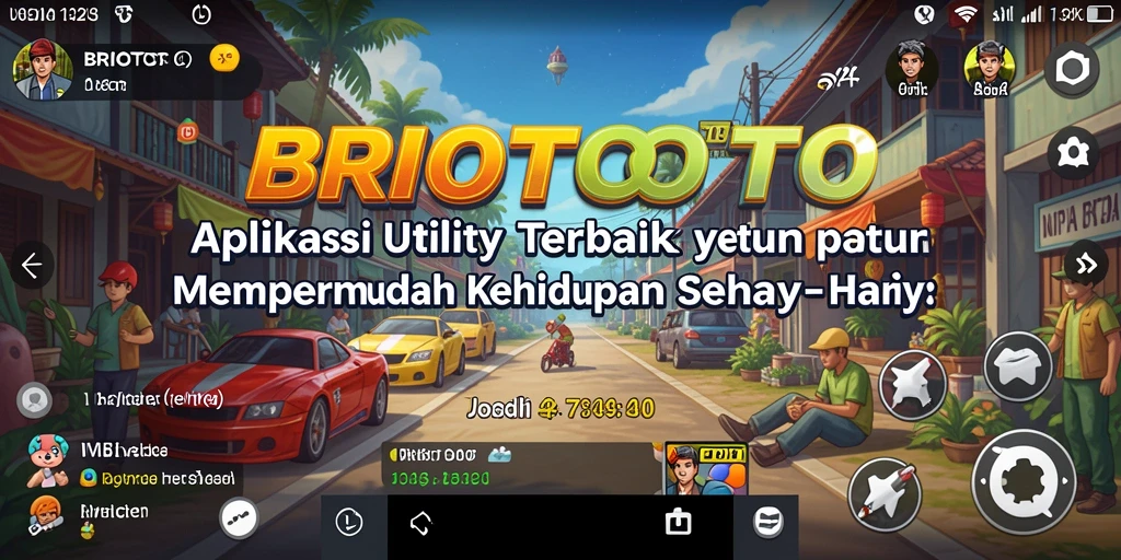 Tampilan antarmuka BRIOTOTO yang menarik dan fungsional.