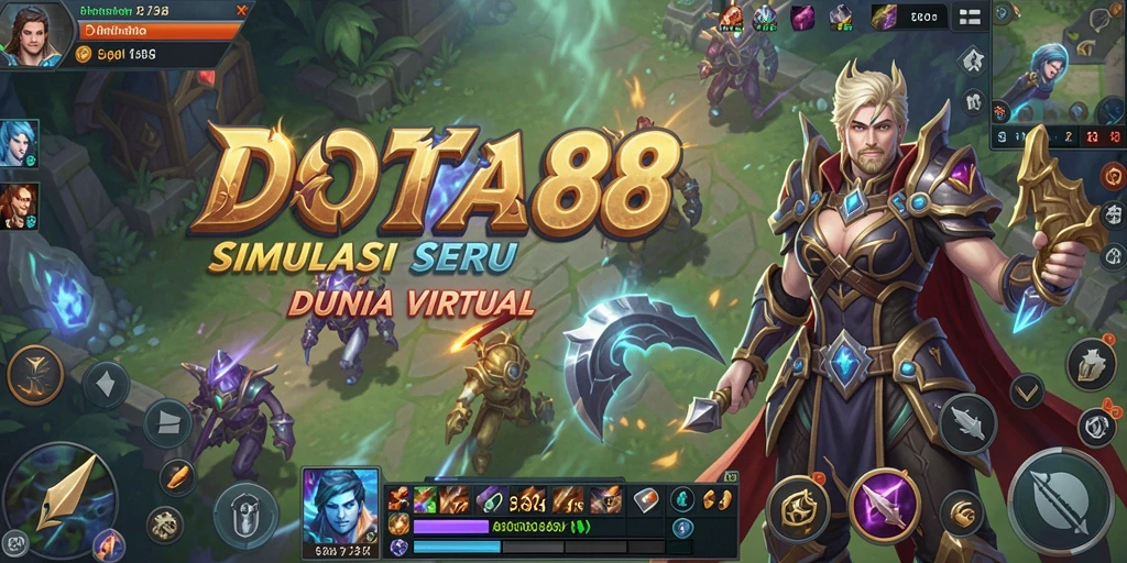 Screenshot DOTA88 menampilkan aksi seru dalam gameplay simulasi.