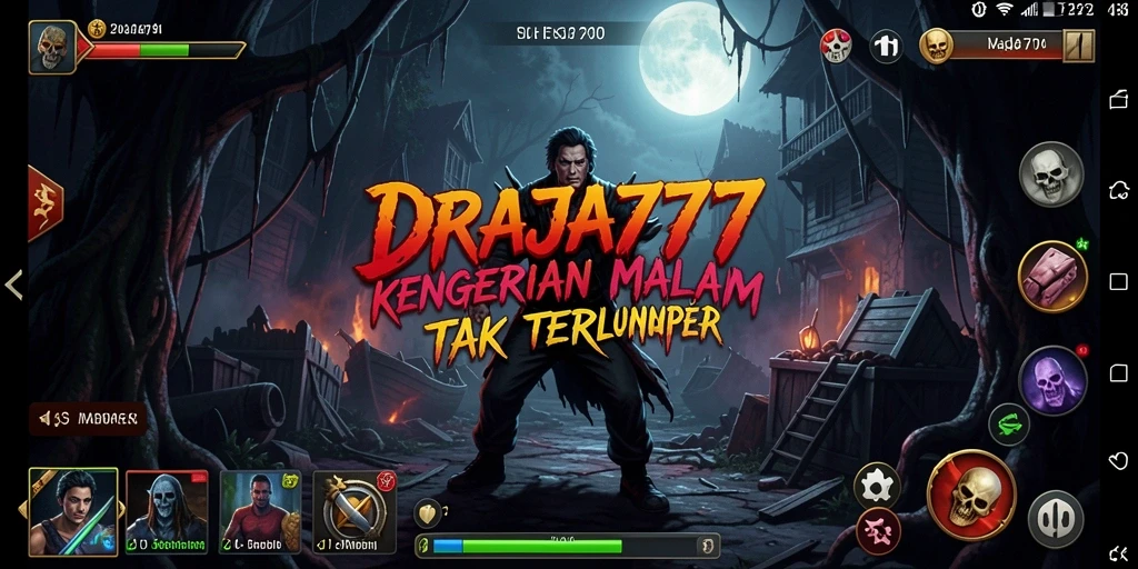 Tampilan gameplay menyeramkan dengan suasana kegelapan yang mencekam.