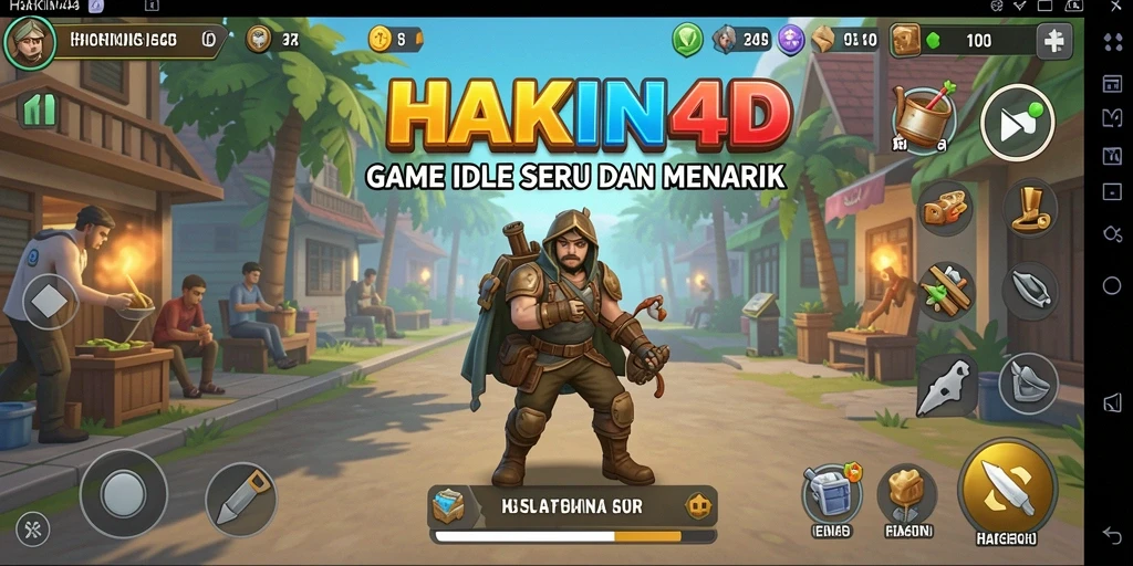 Screenshot gameplay HAKIN4D yang menampilkan momen santai saat bermain Idle.