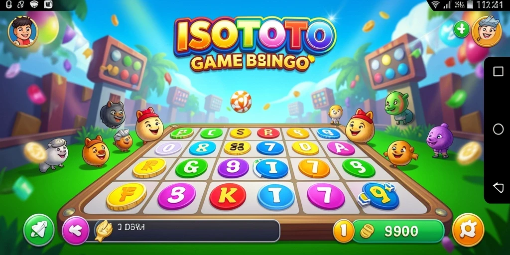 Tampilan gameplay ISOTOTO yang seru dan interaktif saat bermain Bingo.