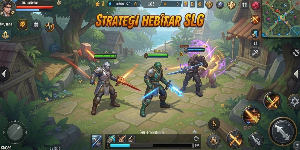 Gameplay KNO89 yang menegangkan dan strategis saat bertempur.