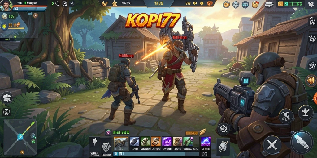 Tampilan gameplay KOPI77 yang seru dan penuh strategi.