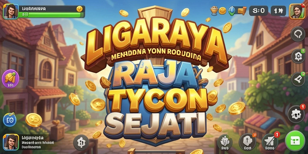 Screenshot gameplay LIGARAYA dengan suasana bisnis yang menegangkan.