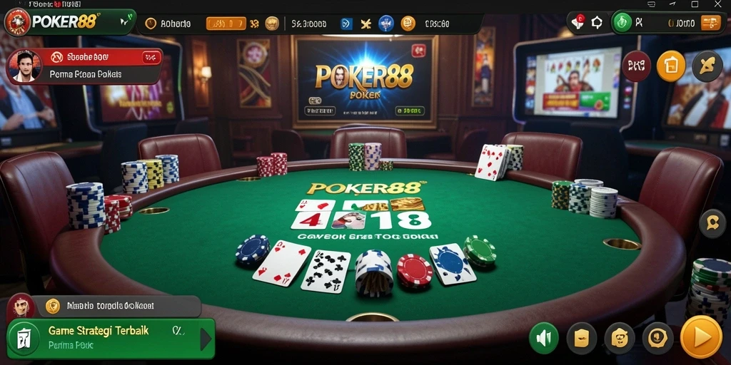 Menampilkan gameplay menarik dalam POKER88 yang penuh strategi.