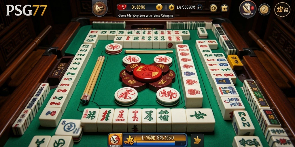 Gameplay menarik dari PSG77 dengan tampilan Mahjong yang menawan.